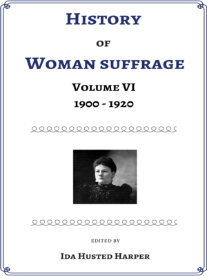 cover image of History of Woman Suffrage